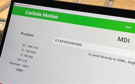 Tablet for Carbide Motion 